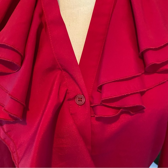 The Limited Red Blouse. M - Picture 4 of 6